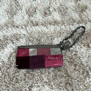Coach patchwork wristlet